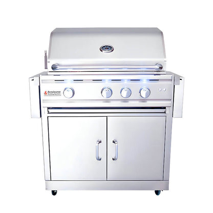 RCS Cutlass Pro 30 Inch 3 Burner Freestanding Gas Grill