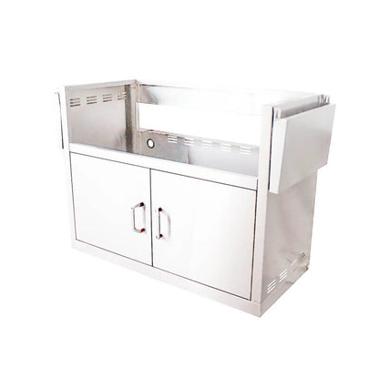 RCS Cutlass Pro 38 Inch 4 Burner Freestanding Gas Grill with Ceramic Briquettes