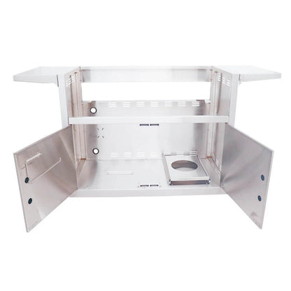 RCS Cutlass Pro 38 Inch 4 Burner Freestanding Gas Grill with Ceramic Briquettes