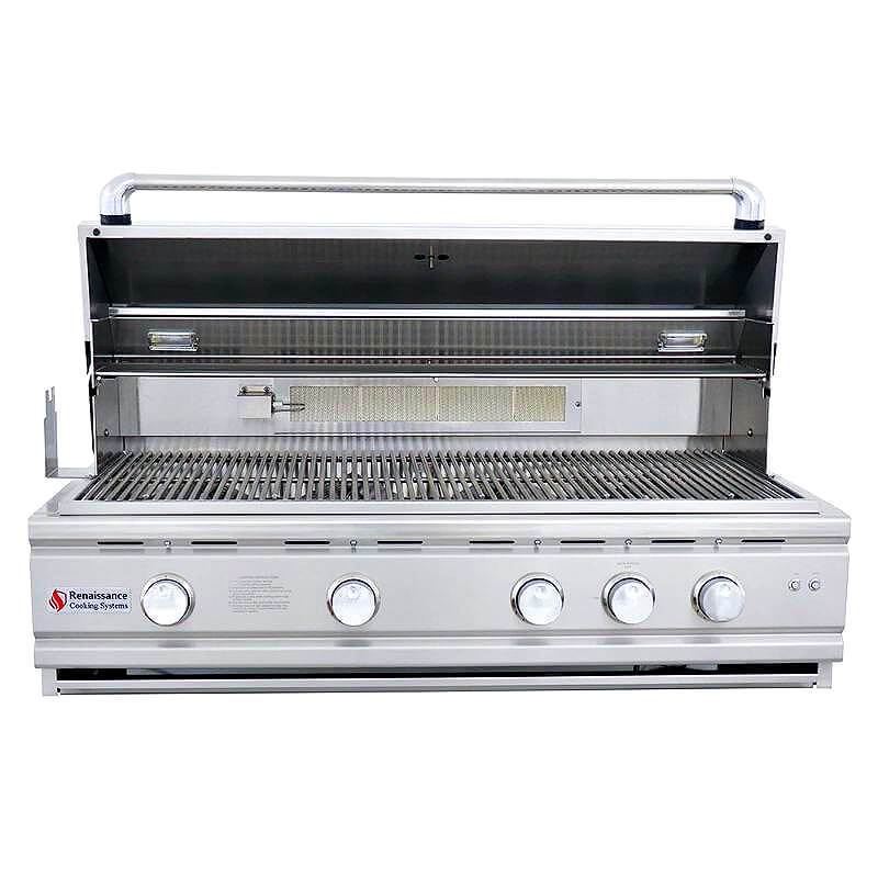 RCS Cutlass Pro 42 Inch 4 Burner Built-In Gas Grill with Flame Tamers