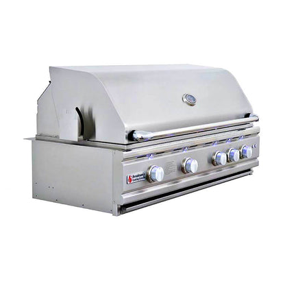 RCS Cutlass Pro 42 Inch 4 Burner Built-In Gas Grill with Flame Tamers
