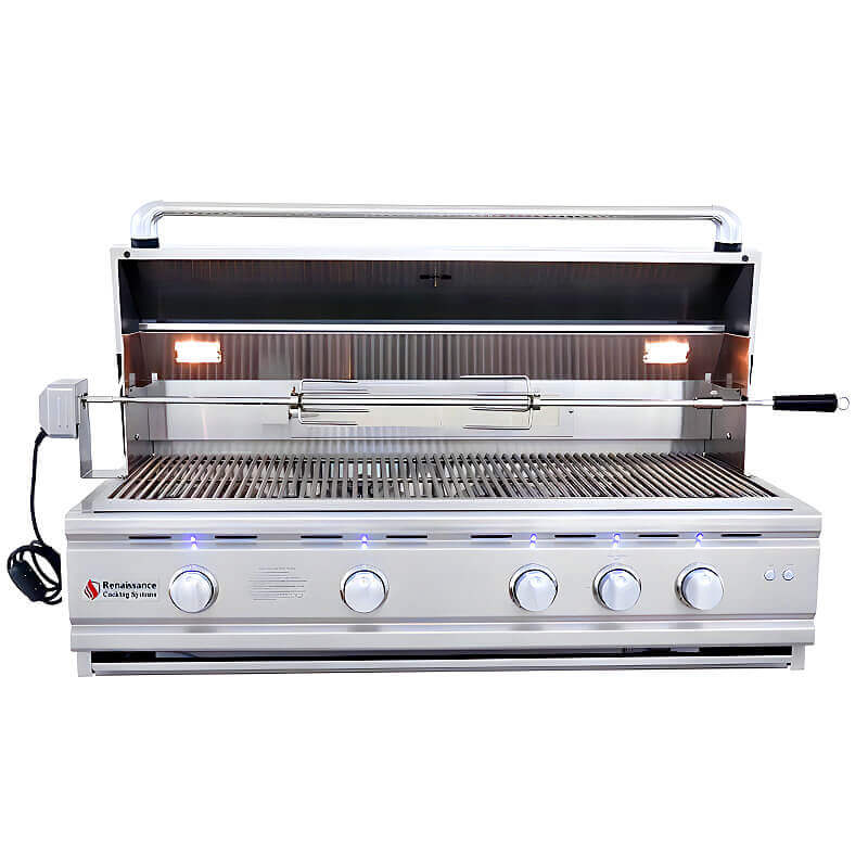RCS Cutlass Pro 42 Inch 4 Burner Built-In Gas Grill with Flame Tamers