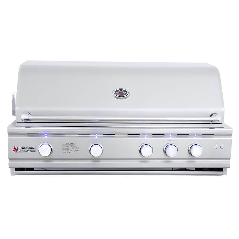 RCS Cutlass Pro 42 Inch 4 Burner Built-In Gas Grill with Flame Tamers