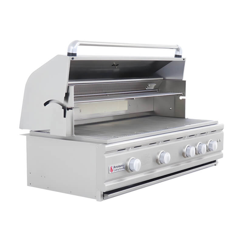 RCS Cutlass Pro 42 Inch 4 Burner Built-In Gas Grill with Flame Tamers