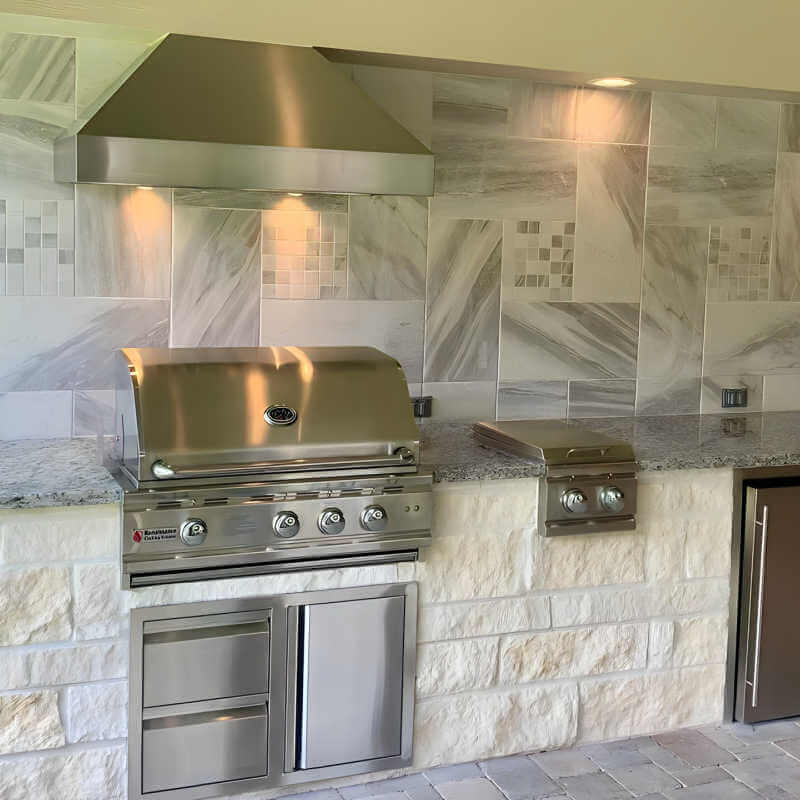 RCS Cutlass Pro Built In Stainless Steel Double Side Burner - RDB-1