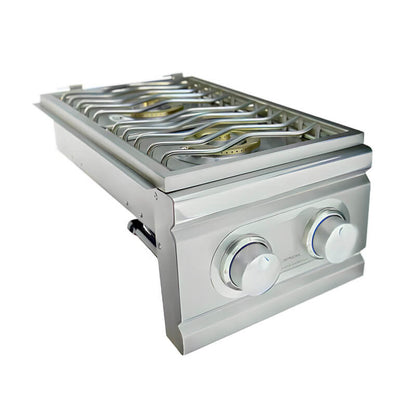RCS Cutlass Pro Built In Stainless Steel Double Side Burner - RDB-1