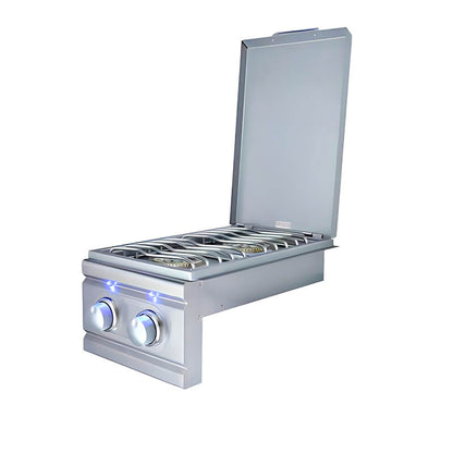 RCS Cutlass Pro Built In Stainless Steel Double Side Burner With LED Lights - RDB1EL