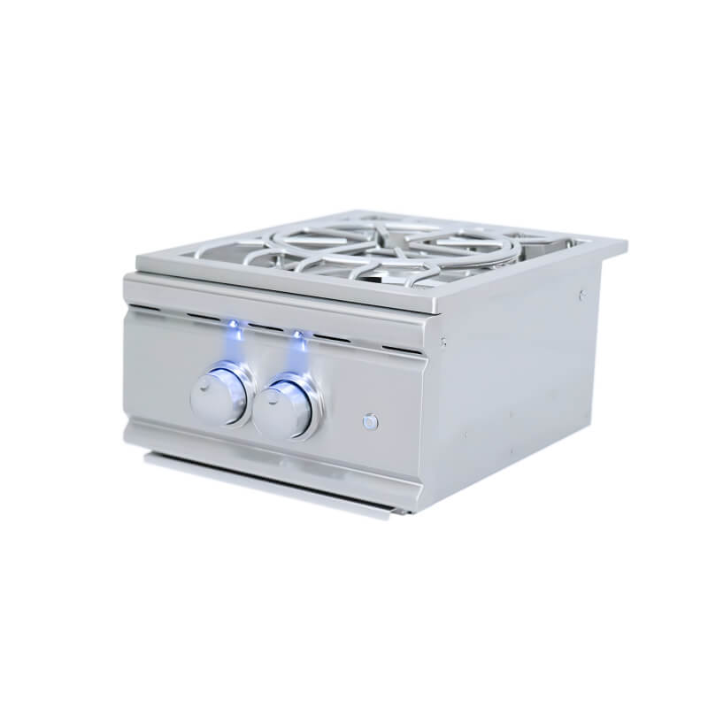 RCS Cutlass Pro Series Built-In Power Burner With Stainless Steel Lid - RSB3A