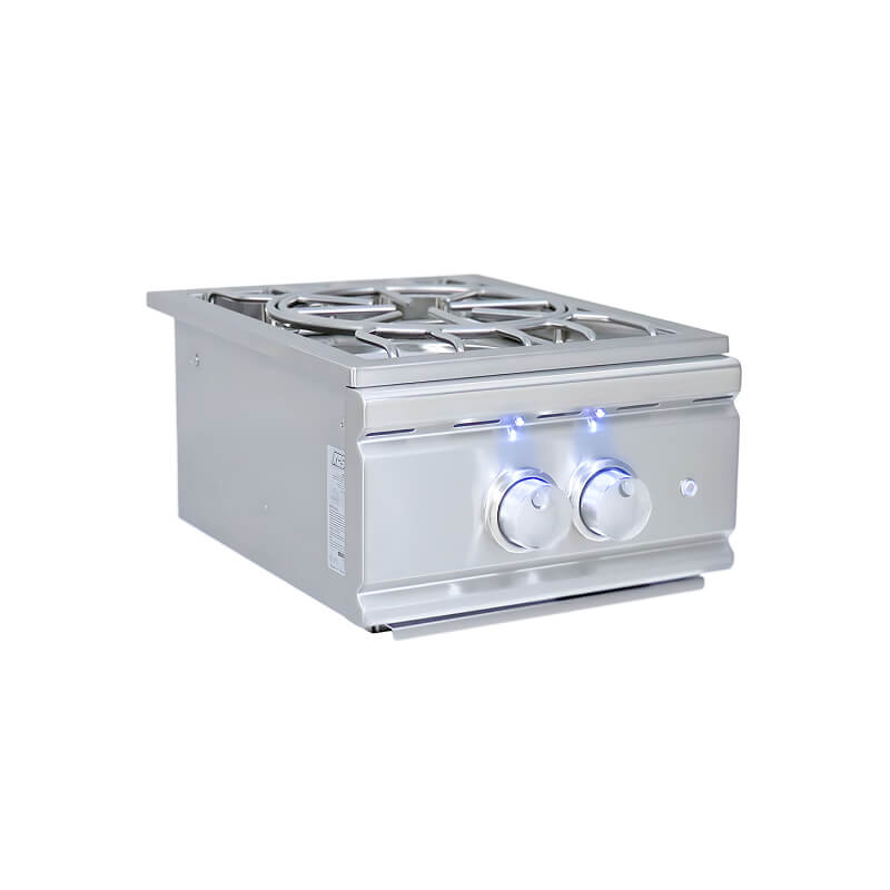 RCS Cutlass Pro Series Built-In Power Burner With Stainless Steel Lid - RSB3A