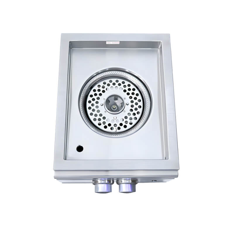 RCS Cutlass Pro Series Built-In Power Burner With Stainless Steel Lid - RSB3A