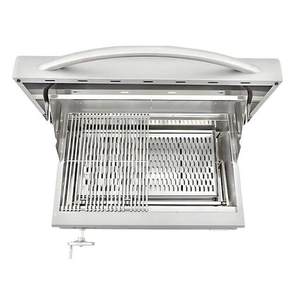 RCS Premier 32 Inch Stainless Steel Built-In Charcoal Grill - RJCC32A