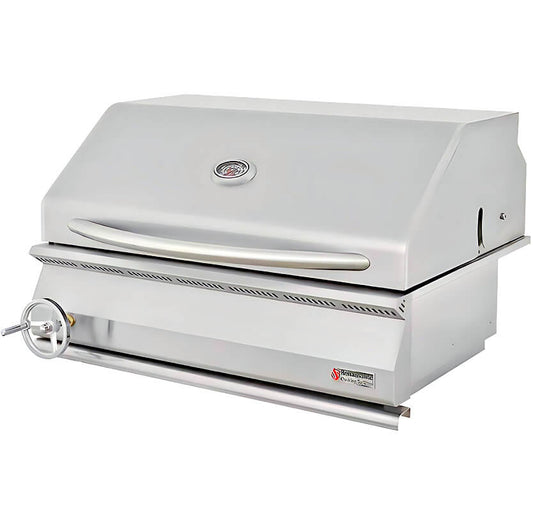 RCS Premier 32 Inch Stainless Steel Built-In Charcoal Grill - RJCC32A