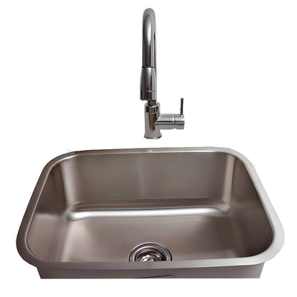 RCS 23 X 18 18-Gauge Single Bowl Stainless Steel Undermount Sink With Hot/Cold Faucet - RSNK2