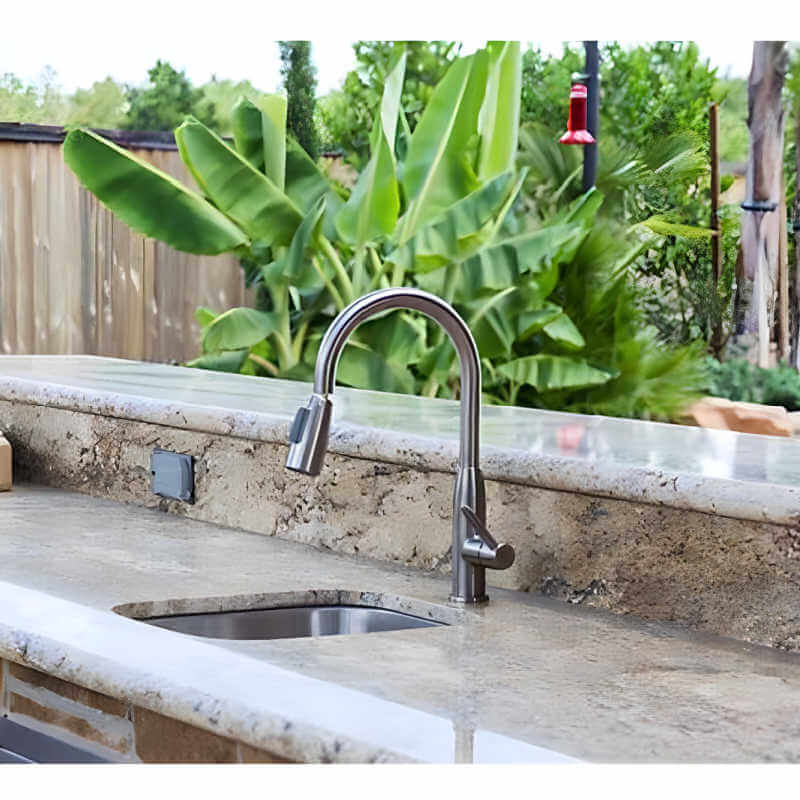 RCS 23 X 18 18-Gauge Single Bowl Stainless Steel Undermount Sink With Hot/Cold Faucet - RSNK2