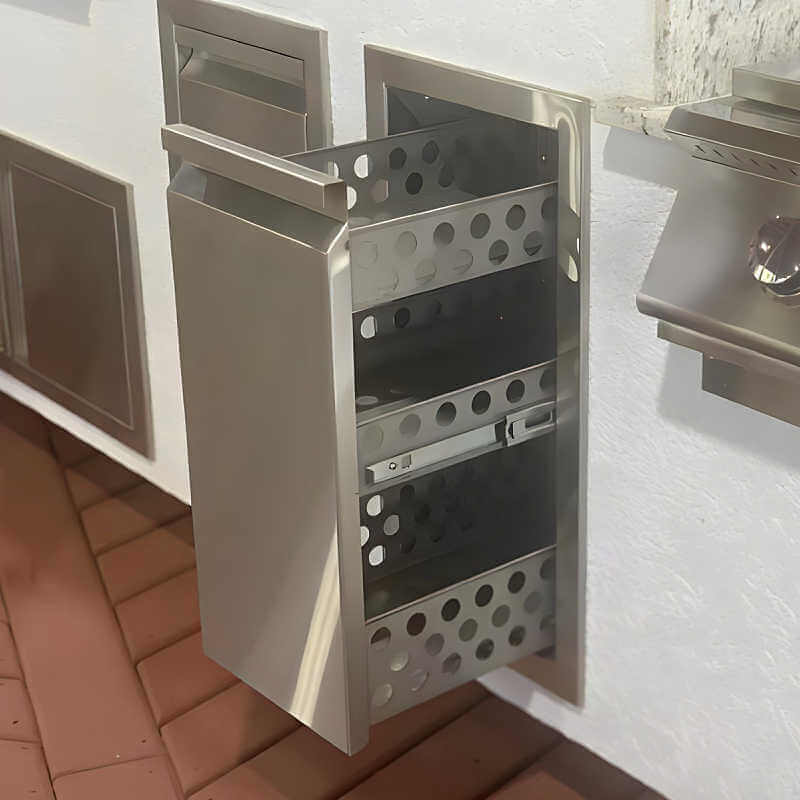 RCS Valiant 13 Inch Stainless Steel Spice Rack Drawer - VSD1