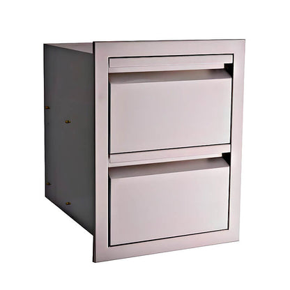 RCS Valiant 17 Inch Stainless Steel Double Drawer - VDR1