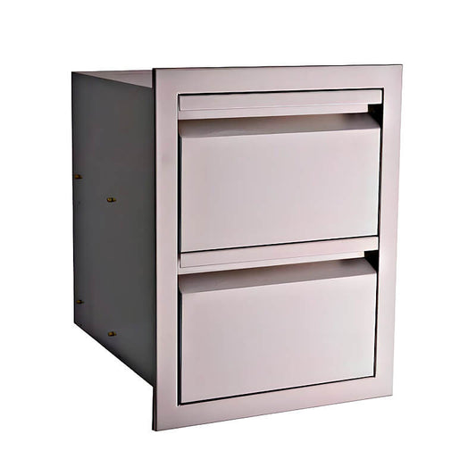 RCS Valiant 17 Inch Stainless Steel Double Drawer - VDR1