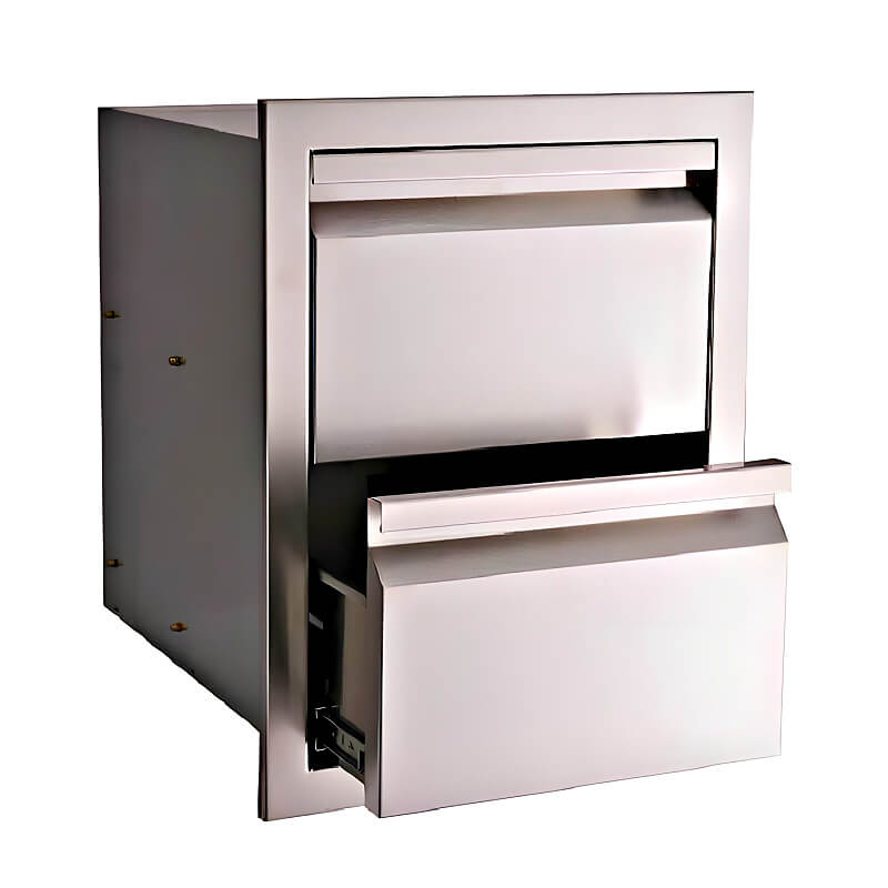 RCS Valiant 17 Inch Stainless Steel Double Drawer - VDR1