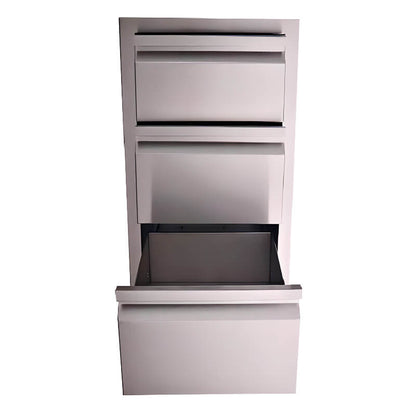 RCS Valiant 17 Inch Stainless Steel Triple Access Drawer - VTD3