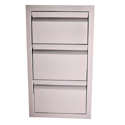 RCS Valiant 17 Inch Stainless Steel Triple Access Drawer - VTD3