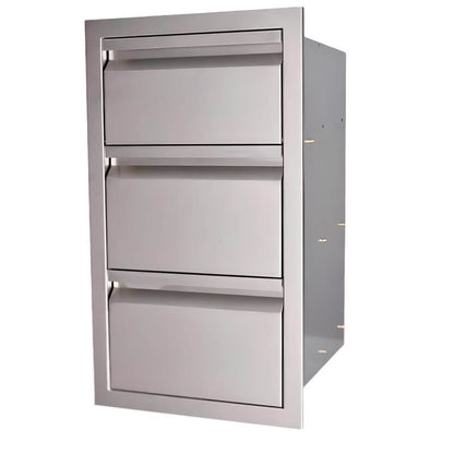 RCS Valiant 17 Inch Stainless Steel Double Drawer & Paper Towel Holder - VTHC1