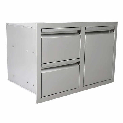 RCS Valiant 30 Inch Stainless Steel Double Drawer & Propane Drawer Combo - VDCL1