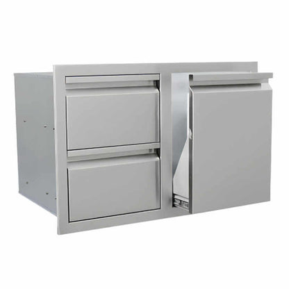 RCS Valiant 30 Inch Stainless Steel Double Drawer & Propane Drawer Combo - VDCL1