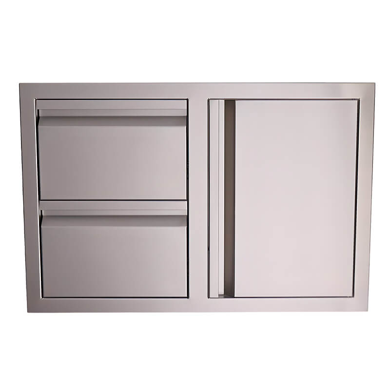 RCS Valiant 33 Inch Stainless Steel Access Door & Double Drawer Combo - VDC1