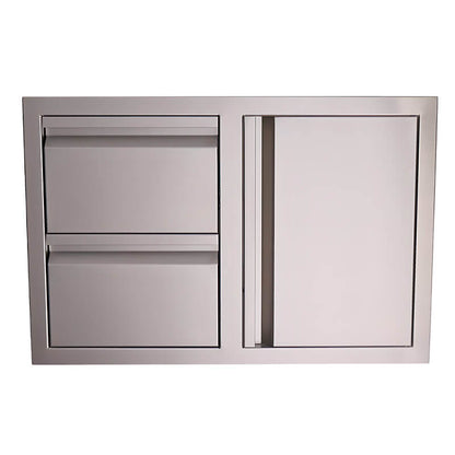 RCS Valiant 33 Inch Stainless Steel Access Door & Double Drawer Combo - VDC1