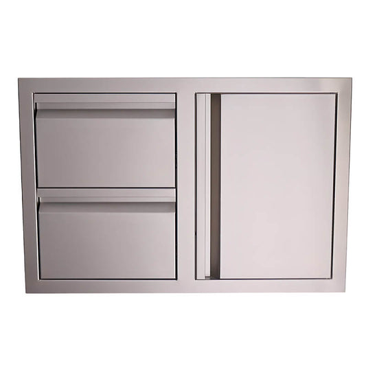 RCS Valiant 33 Inch Stainless Steel Access Door & Double Drawer Combo - VDC1