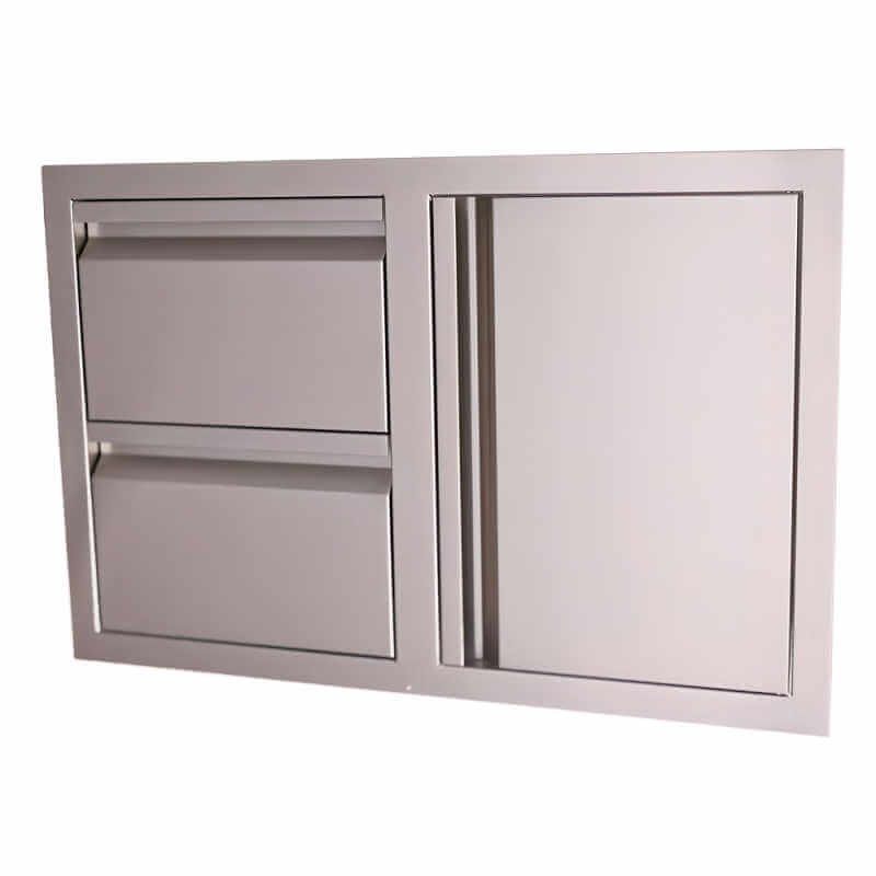 RCS Valiant 33 Inch Stainless Steel Access Door & Double Drawer Combo - VDC1