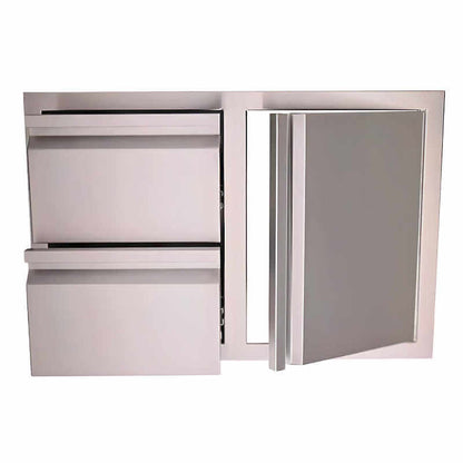 RCS Valiant 33 Inch Stainless Steel Access Door & Double Drawer Combo - VDC1