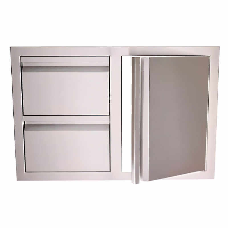 RCS Valiant 33 Inch Stainless Steel Access Door & Double Drawer Combo - VDC1