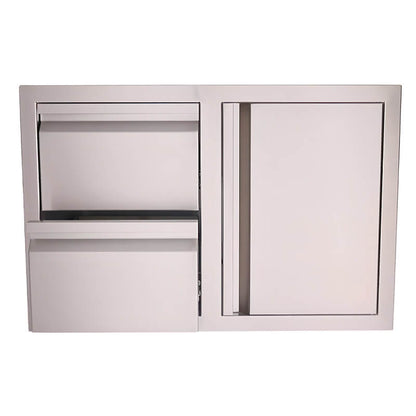 RCS Valiant 33 Inch Stainless Steel Access Door & Double Drawer Combo - VDC1