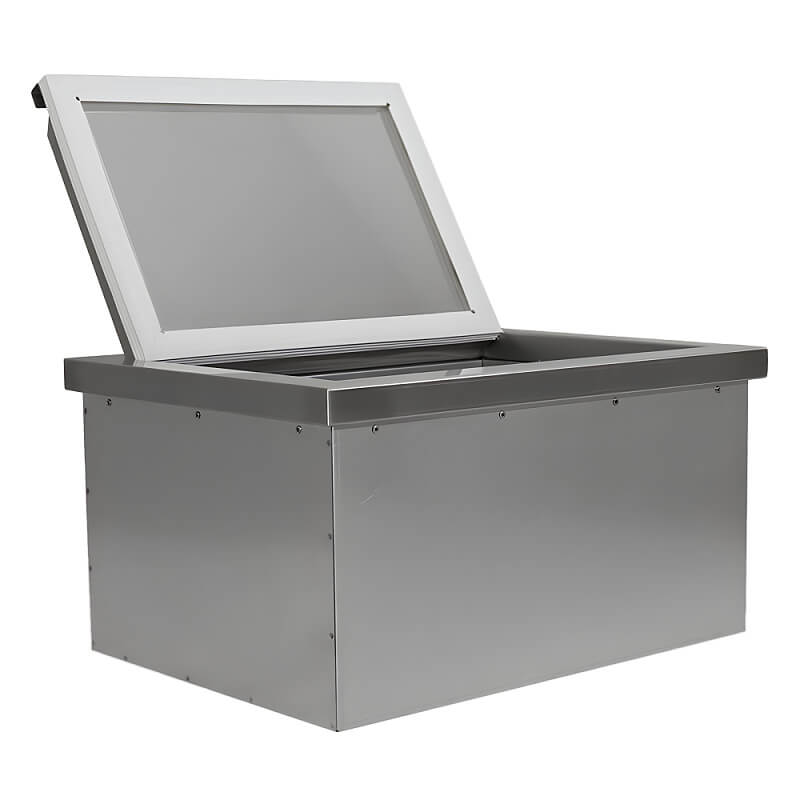 RCS Valiant 24 Inch Stainless Steel Drop-In Ice Cooler with Lid - VIC2