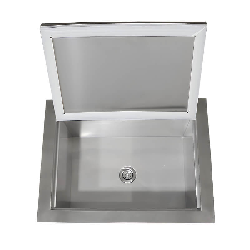 RCS Valiant 24 Inch Stainless Steel Drop-In Ice Cooler with Lid - VIC2