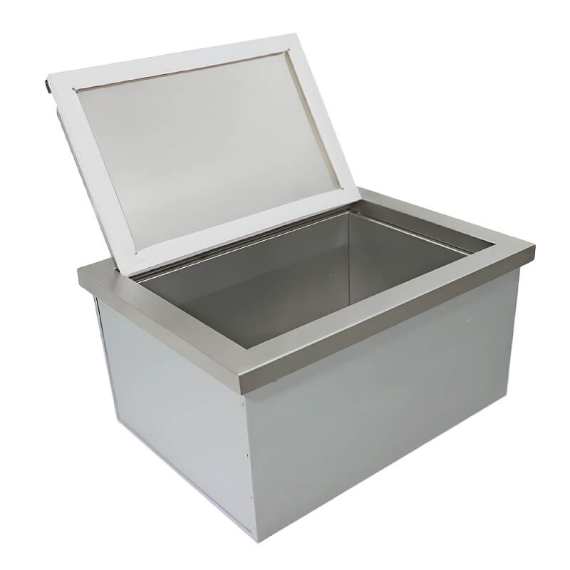RCS Valiant 24 Inch Stainless Steel Drop-In Ice Cooler with Lid - VIC2