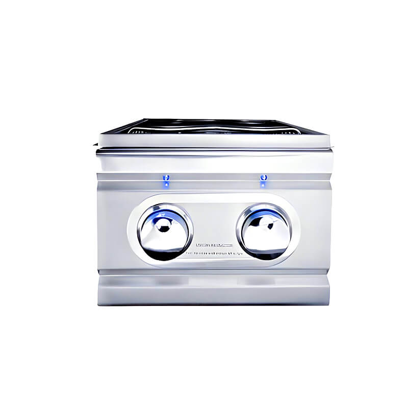 RCS Cutlass Pro Built In Stainless Steel Double Side Burner With LED Lights - RDB1EL