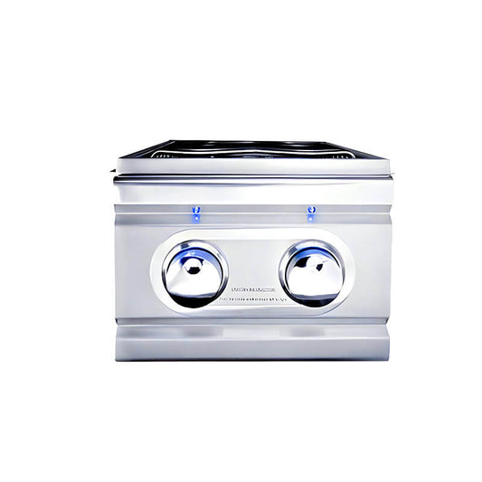 RCS Cutlass Pro Built In Stainless Steel Double Side Burner With LED Lights - RDB1EL