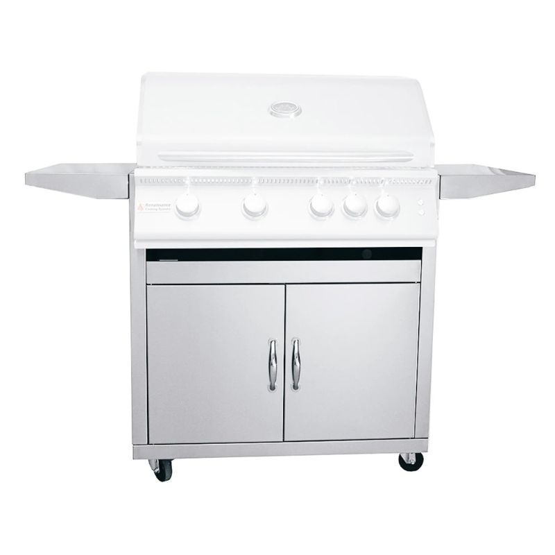 RCS 40 Inch Freestanding Stainless Steel Grill Cart