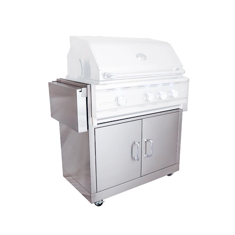 RCS 30 Inch Cutlass Pro Stainless Steel Freestanding Grill Cart