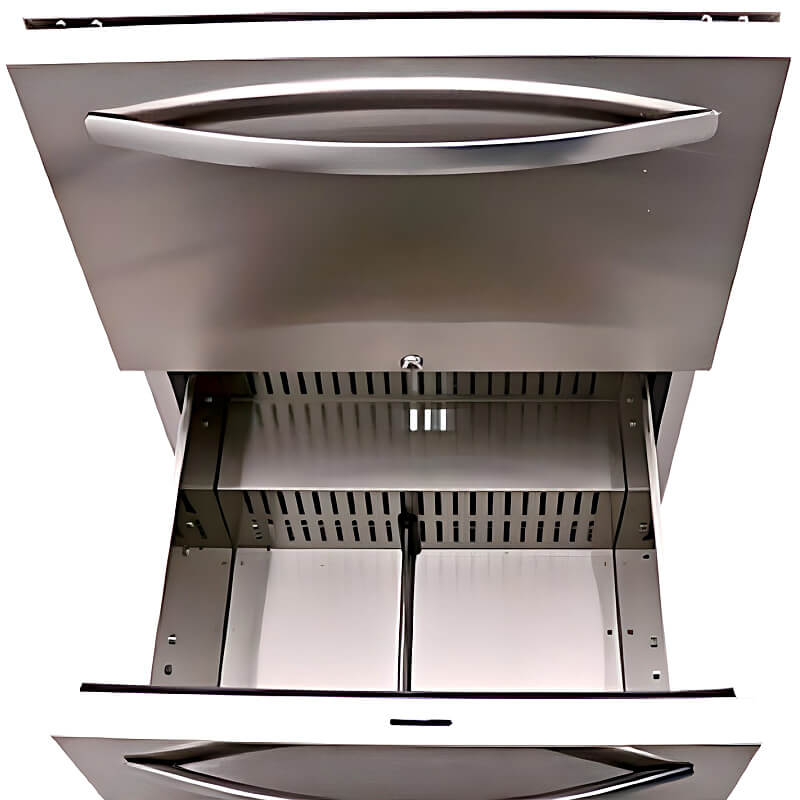 RCS 24-Inch 5.2 Cu. Ft. Outdoor Rated Dual Drawer Compact Refrigerator - REFR4