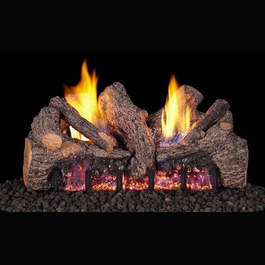 RH Peterson Real Fyre 30" Foothill Oak Vent Free Gas Log Set