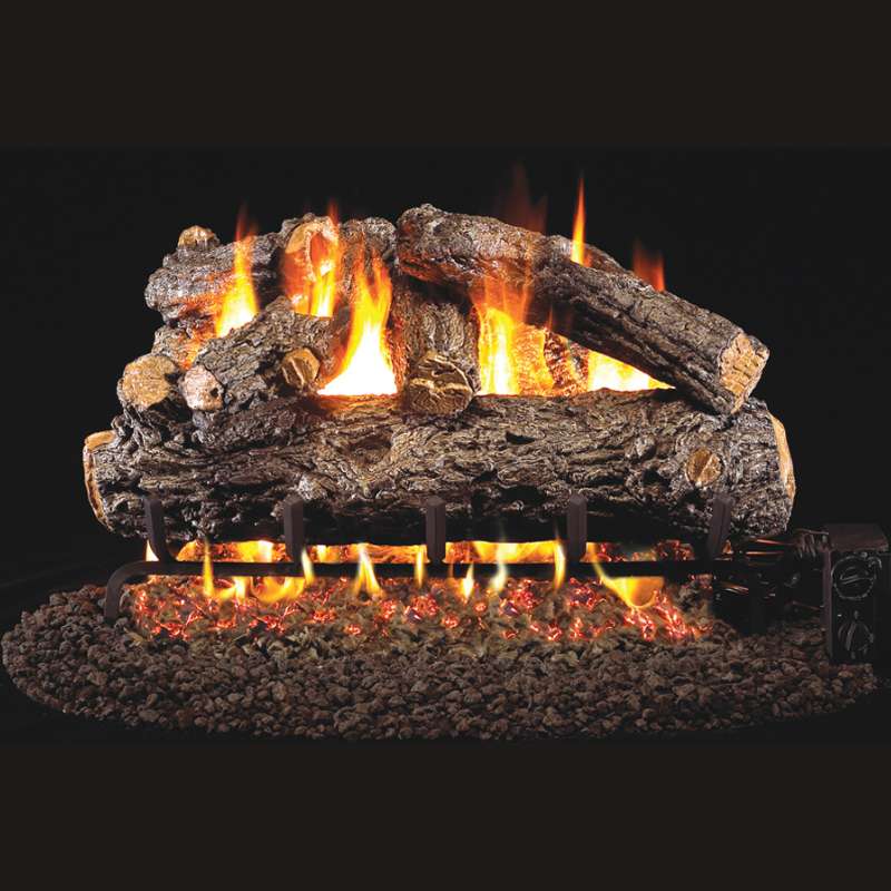 RH Peterson Real Fyre Rustic Oak Designer Vented Gas Log Set – BBQ Generals