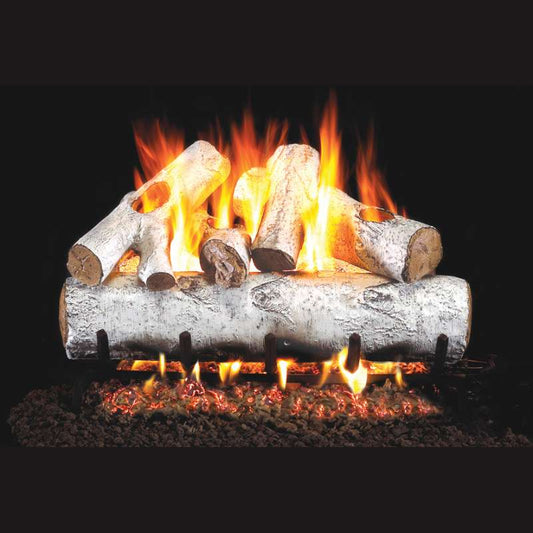 Real Fyre White Birch Designer Vented Gas Log Set