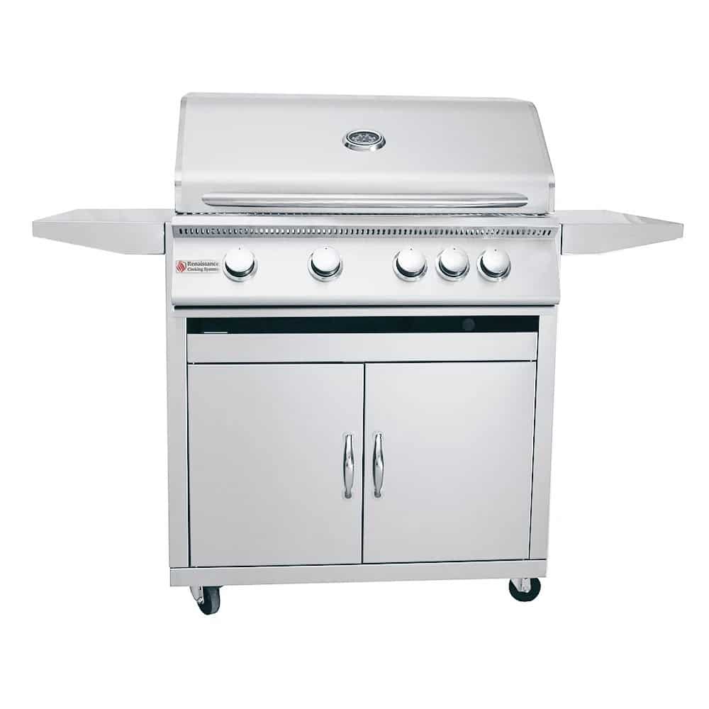 RCS Premier Series 32" 4 Burner Freestanding Gas Grill