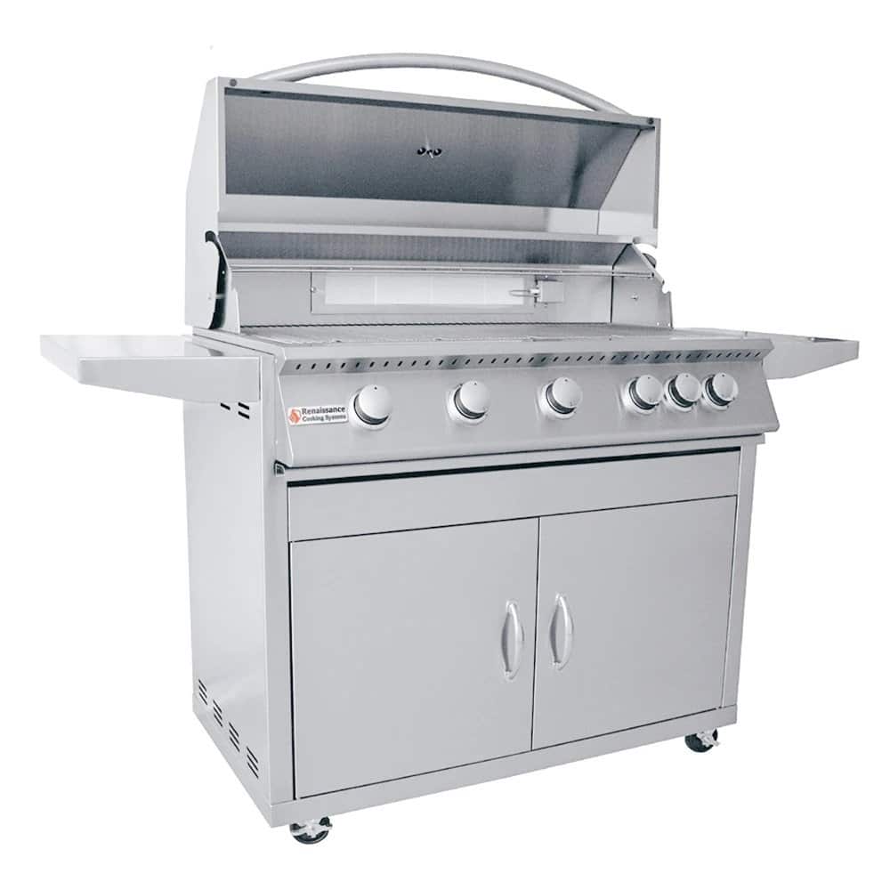 RCS Premier Series 40" 5 Burner Freestanding Gas Grill