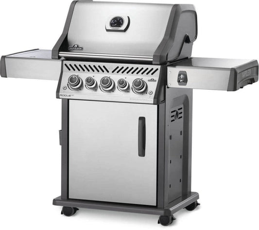 Napoleon Rogue® SE 425 RSIB Stainless Steel Gas Grill with Infrared Side Burner and Rear Burner - RSE425RSIBPSS-1