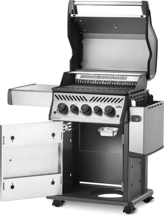 Napoleon Rogue® SE 425 RSIB Stainless Steel Gas Grill with Infrared Side Burner and Rear Burner - RSE425RSIBPSS-1