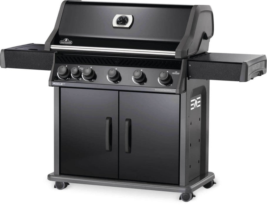 Napoleon Rogue® XT Black Gas Grill with Infrared Side Burner - RXT625SIBPK-1